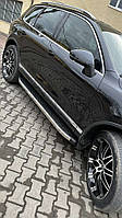 Боковые пороги BlackLine (2 шт, алюминий) для Volkswagen Touareg 2002-2010 гг