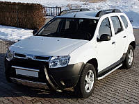 Боковые пороги BlackLine (2 шт, алюминий) для Dacia Duster 2008-2018 гг T.C