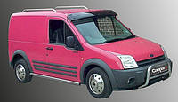 Козырек на лобовое стекло (черный глянец, 5мм) для Ford Connect 2006-2009 гг T.C