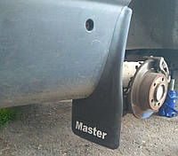 Брызговики с углублением (2 шт, резина) для Renault Master 1998-2010 гг