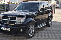 Боковые пороги Allmond Grey (2 шт., алюминий) для Dodge Nitro 2007-2024 гг T.C