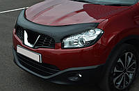 Дефлектор капота (EuroCap) для Nissan Qashqai 2010-2014 гг