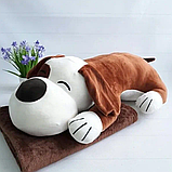 Іграшка подушка плед 3 в 1 Собака, собачка, песик 60 см, фото 5