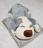 Іграшка подушка плед 3 в 1 Собака, собачка, песик 60 см, фото 3