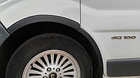 Накладки на колесные арки (4 шт, черные) 2001-2007, черный пластик для Nissan Primastar T.C