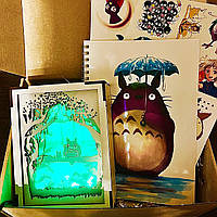 Подарунковий бокс з 2D світильником Тоторо Totoro anime box