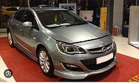 Передняя нижняя накладка 2012-2015 (под покраску) для Opel Astra J T.C