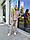 Костюм жіночий в'язаний з джемпера та штанів бежевий, фото 4