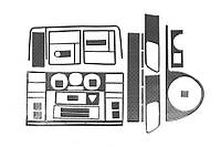 Накладки на торпеду (Турция) Карбон для Volkswagen T5 Transporter 2003-2010 гг