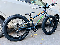 Велосипед Crosser Fat Bike 24" (Стальная рама 13) серый