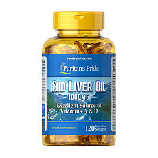 Cod Liver Oil 1000 mg Vitamins A&D (120 softgels)