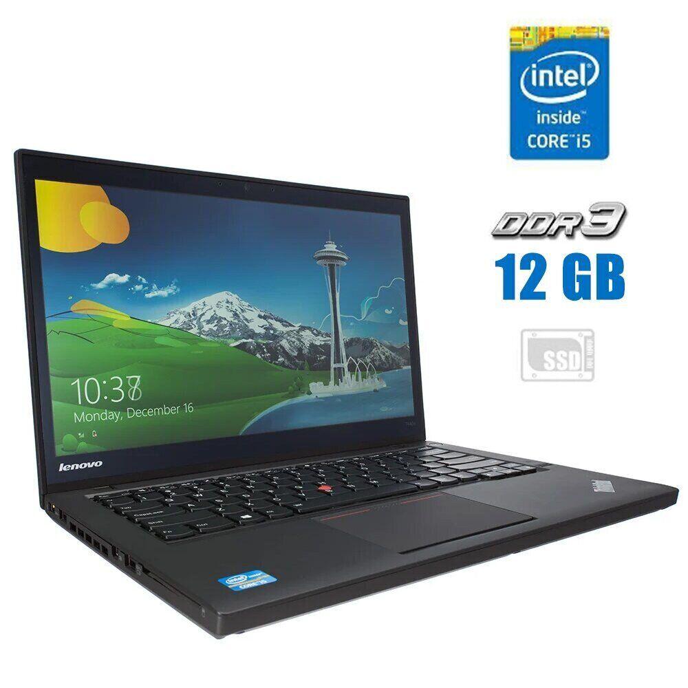 Ноутбук Lenovo ThinkPad T440s/ 14" (1920x1080)/ Core i5-4300U/ 12 GB RAM/ 512 GB SSD/ HD 4400