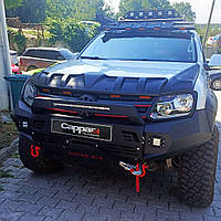 Комплект накладок на капот DRAGON (3 шт) для Volkswagen Amarok 2010-2022 гг