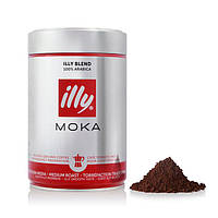 Мелена кава заварна м'яка Illy Moka 250 гр. 100% арабіка з шоколадно-карамельним смаком