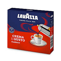 Кофе заварной молотый Lavazza Crema e Gusto Classico 250 гр. купаж арабики и робусты Кофе Лавацца