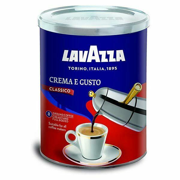 Кава заварна мелена Lavazza Crema e Gusto Classico 250 гр. темного обсмаження Кава Лавацца арабіка + робуста