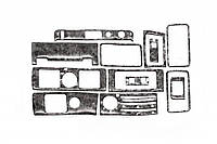 Накладки на панель 1993-2002 (под титан) для Volvo FH12