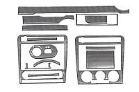 Накладки на панель Карбон для Seat Cordoba 2000-2009 гг