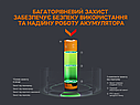 Акумулятор 18650 Fenix (3400 mAh) micro usb заряджання, фото 7