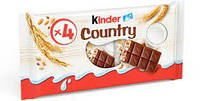 Молочний шоколад Kinder Country з молочно-злаковою начинкою 94 г