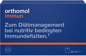 Вітаміни для відновлення та підтримки імунної системи Orthomol Immun (розчинні гранули на 30 днів)