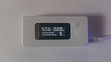 USB тестер KCX-017 Вимірювач ємкості,вольт,амперів, фото 4