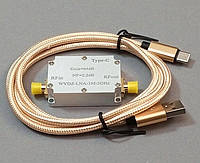 Усилитель радиосигналов WYDZ-LNA-1M-2GHz 64 dB, малошумящий (шум 2,2 дБ), TYPE-C