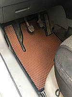 Коврики EVA (кирпичные) 5 шт, передние и задние (стандарт, 1 сдвижная дверь) для Volkswagen Caddy 2010-2015 гг