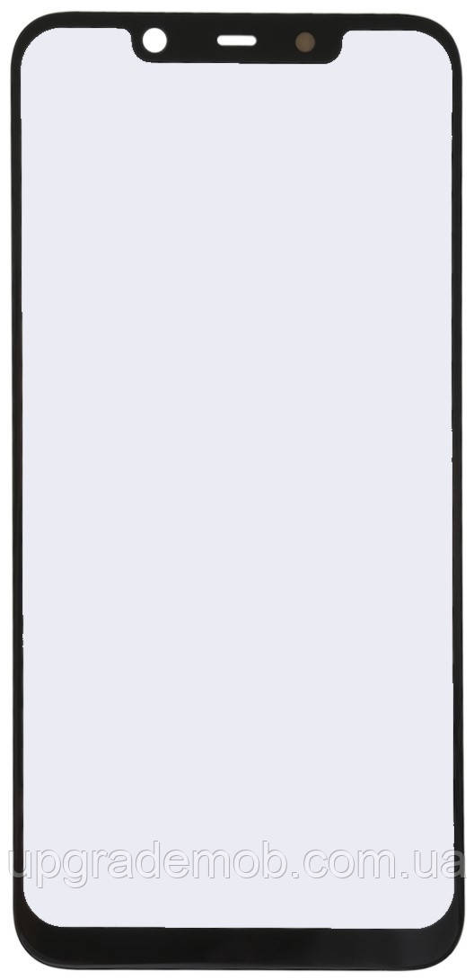 Скло дисплея Nokia 8.1 /X7 2018 /7.1 Plus чорне з OCA-плівкою оригінал з олеофобним покриттям, фото 1