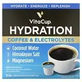 VitaCup, Hydration, кофе и электролиты, средней обжарки, 18 капсул по 4,5 г (0,16 унции) Днепр