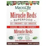 Macrolife Naturals, Miracle Reds, антиоксидантная добавка для сердца, 12 пакетиков, 4 унции (112,8 г) в