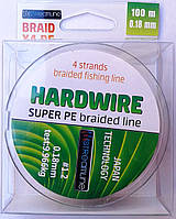 Шнур STREAMLINE HARDWIRE 100m 0.18mm dark green 4-жильный