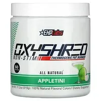 EHPlabs, OxyShred Non-Stim Thermogenic Fat Burner, Appletini, 318 г (11,2 унции) Днепр