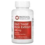 Protocol for Life Balance, Экстракт красного дрожжевого риса, 600 мг, 90 растительных капсул Днепр