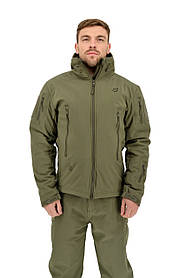 Зимова тактична куртка Eagle Soft Shell WJ-17 із флісом Green Olive