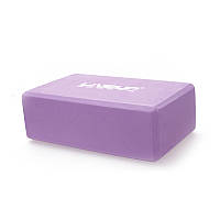 Блок для йоги LiveUp EVA BRICK фіолетовий 23x15x8см