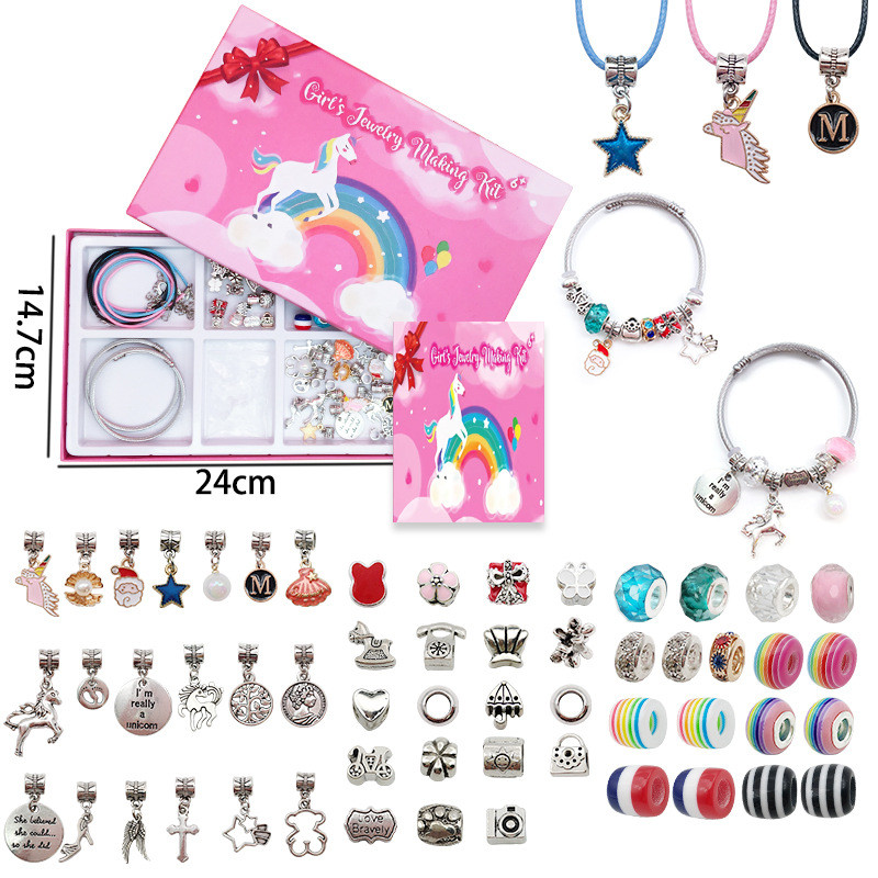 Набір для виготовлення прикрас Єдиноріг (67 шт) від Obetty (108-294), фото 1