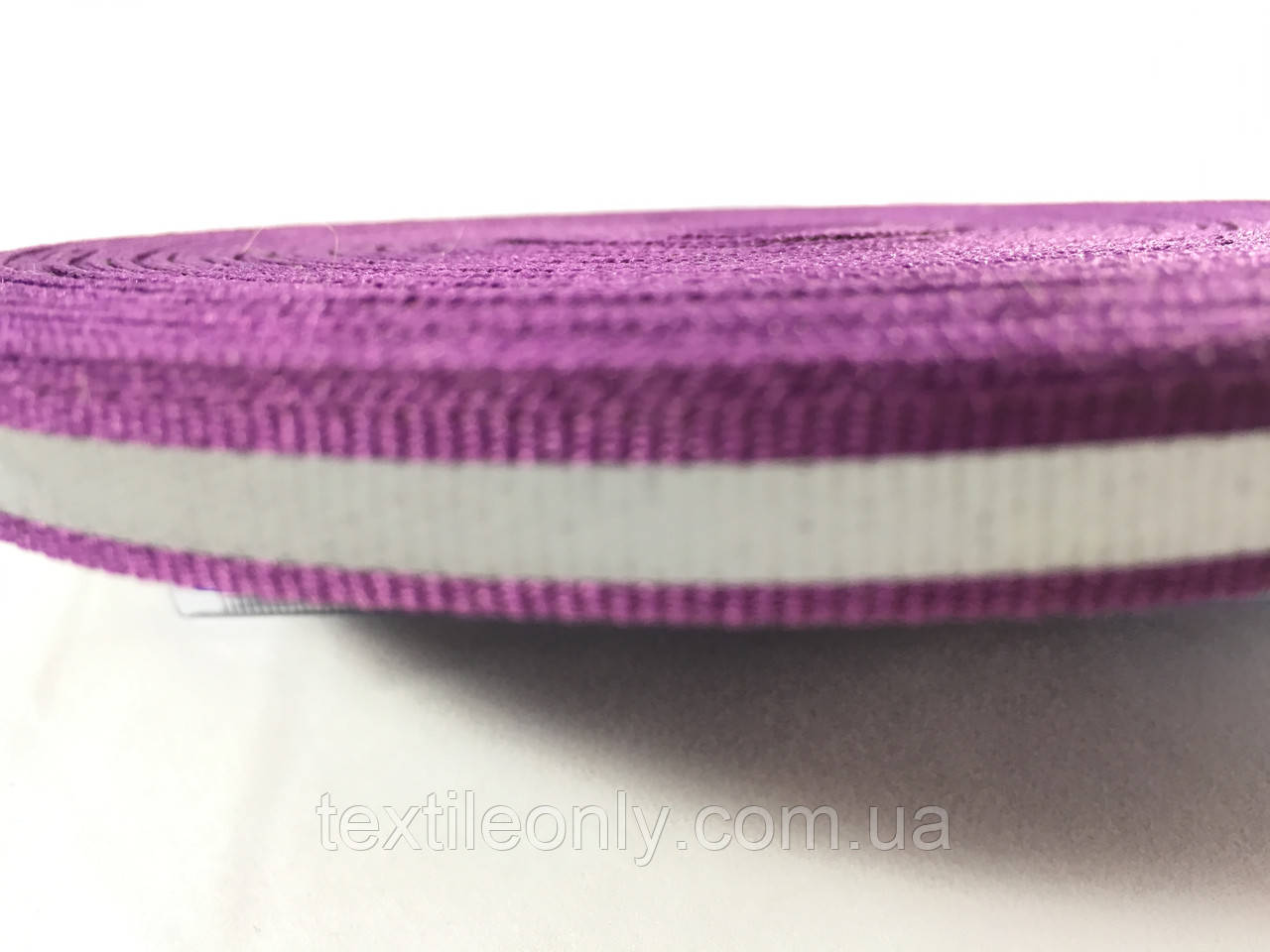 Тесьма светоотражающая 10 мм цвет фиолетовый - фото 1 - id-p361894289