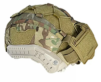 Тактический кавер на шлем FAST с противовесом (карманом для батареи) Мультикам