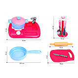 Дитячий ігровий набір Кухня з набором посуду ТехноК 7280TXK, фото 6