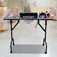 Портативный маникюрный стол для техников с функцией складывания. Маникюрный стол для салонного и домашнего