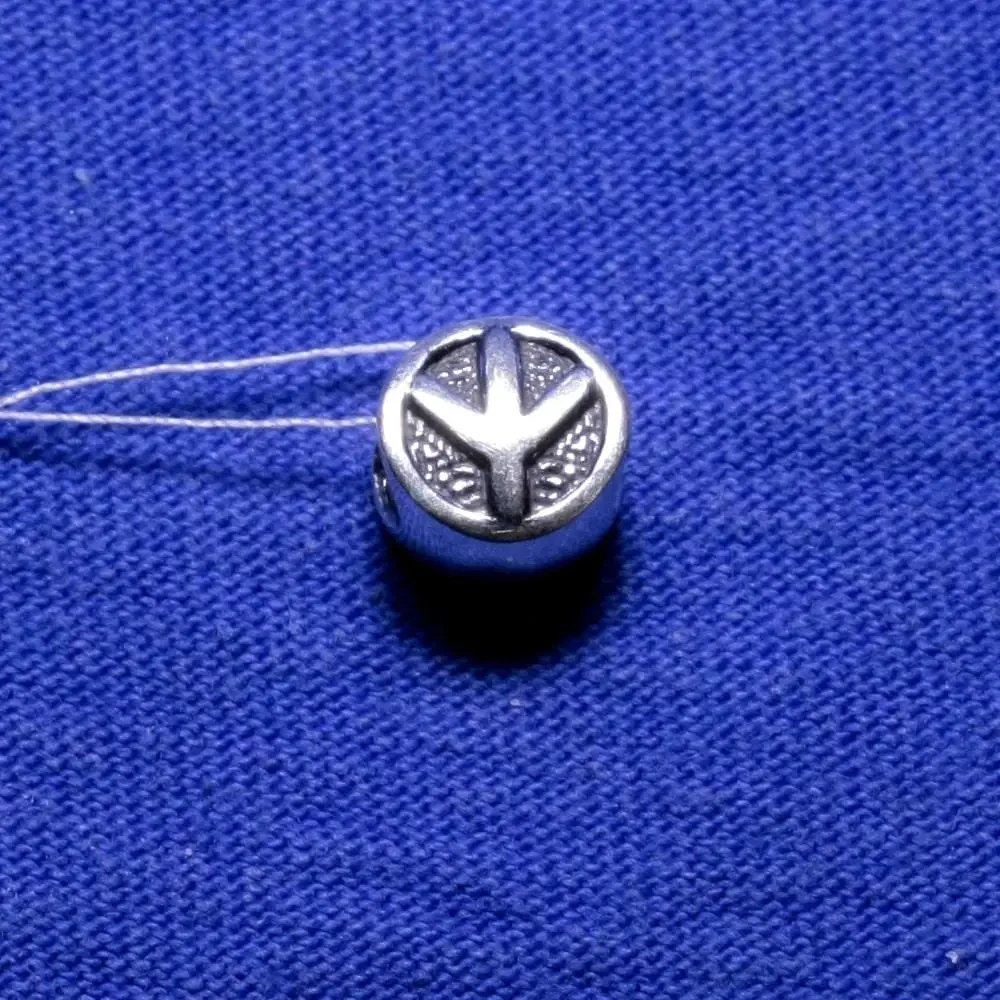 Срібна намистина шарм Пацифік (сила, захист) 837-ч