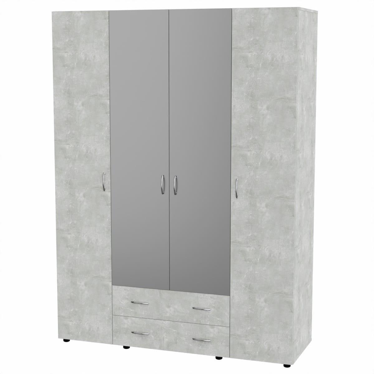 Шафа-7 для одягу 160х54х218 см. Колір Ательє світлий, фото 1