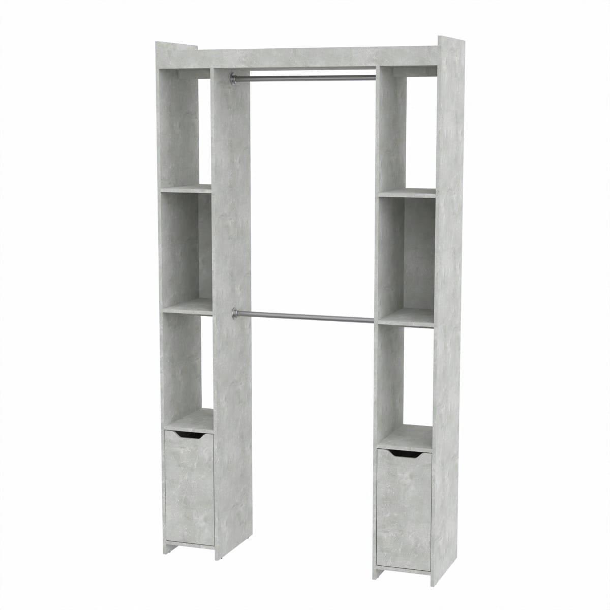 Шафа-16 для одягу 130х42х235 см. Колір Ательє світлий, фото 1