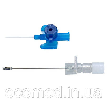 Внутрішньовенні катетери Вазофікс Сейфті пур (Vasofix safety pur) G 22, 0.9*25мм,синій Бібраун (Bbraun), фото 1