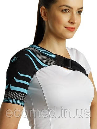 Бандаж на плече трикотажний, чорний L, фото 1