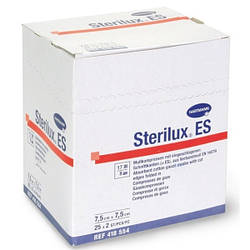 Марлеві серветки Sterilux® ES, 7,5см х 7,5см, стерильні, 25 шт.