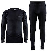 Комплект термобелья Craft Core Dry Baselayer, Чорний, Small