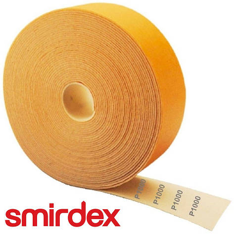 Одностороння абразивна водостійка губка P1000 на поролоні Smirdex Abrasoft 115мм×1м, фото 1