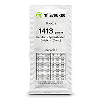 Калібрувальний розчин Milwaukee M10031 1413 µS/cm (мкСм) для кондуктометрів, 20мл, Угорщина